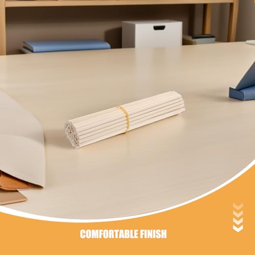 Bâtonnets Bois Brut Ronds Sélectionnés pour Projets Manuels Durables - 4