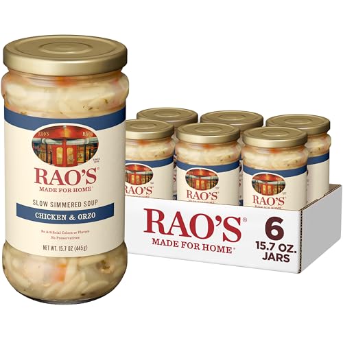 Rao’s Made For Home Chicken & Orzo Soup, 15.7 oz (Pack of 6)