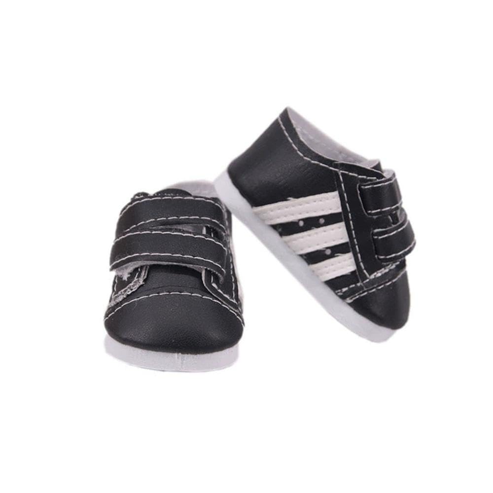 Amlhy Doll Shoes Sports Shoes for 18 inch Doll 46cm Doll Accessories Toys - Black - 1 Pc
