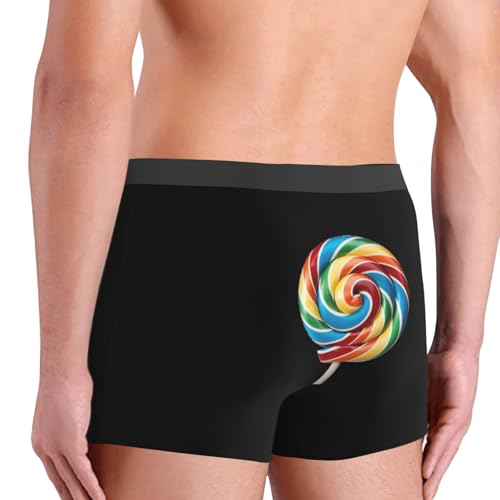 lollipop print Men's Boxer Briefs,men's Underwear,gifts for men,Comfortable, breathable and soft 5