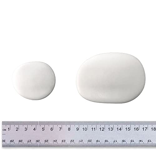 Kalapanta - Try-pack 12 decorative pebbles (10 small, 2 large) in recycled plastic for pots painting, aquariums, garden - Image 3