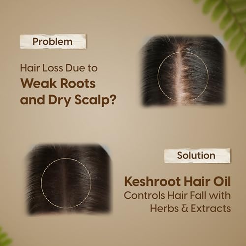 Image of Ayurvedic Hair Fall Control Oil 100 ML | Scalp Nourishment, Encriched with Natural Amla oil, Bhringraj Oil, Sesame Oil | No Paraben, Sulphates & Mineral Oil | Pack of 3