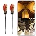 OTOTEC 4Pcs Ceiling Fan Switch 3 Speed 4 Wire Pull Chain Control Switch 250V/3A 125V/6A Replacement Parts for Ceiling Fans Wall Lamps Cabinet Light, Bronze