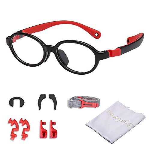 Image of SooGree Blue Light Blocking Glasses for Kids Boys Girls,Computer Screen Gaming TV Phone Glasses Anti Glare & Eye Strain