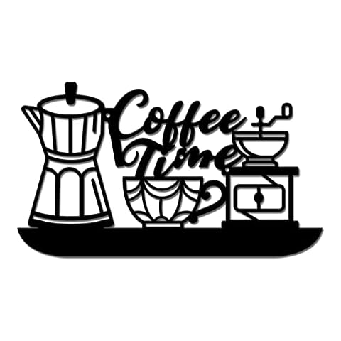 SUPERDANT Kaffee Zeitschild Aus Metall Rustikale Kaffeetasse Zum Aufhängen Wanddekoration Kaffeeschilder Aus Metall Kaffeemaschine Wandkunst Für Café Bar Café Restaurant Lounge Dekoration Cover