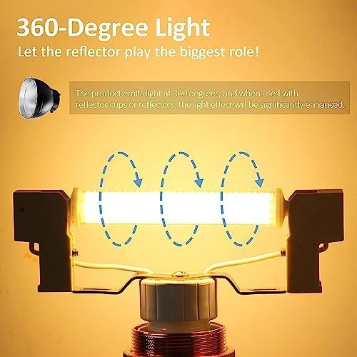 Żarówka Led R7S 118 MM Z Możliwością Ściemniania, 30 W R7S COB LED Reflektor Zamiennik Dla Żarówki Halogenowej 300 W, R7S 118 MM Dwustronna Podstawa Liniowa Żarówka, Bez Migotania,Ciepły Biały,118