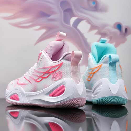 High Top Boys Basketball Shoes Breathable Non Slip Outdoor Sneakers Comfortable Fashion Athletic Training Sport Shoes for Girls4