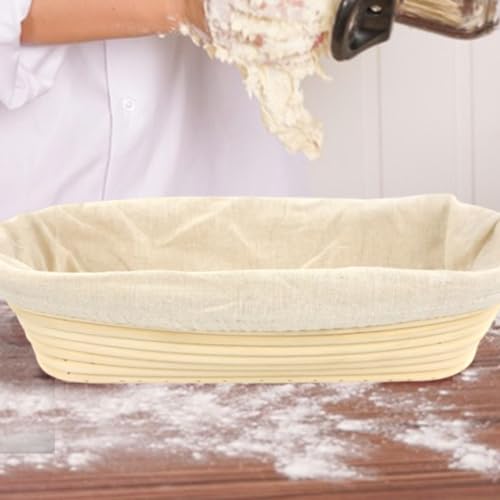 Cesta elevadora de pan con forro transpirable para leudado uniforme de baguette 4