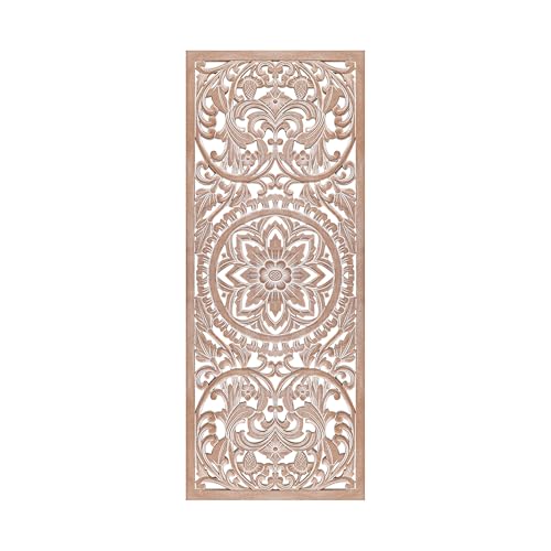 Amara Boho Carved Wood Wall Art