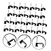 DIYEAH 100Pcs Half Clamps Support Clips Wire Cable Fixing Tools Round Cable Bundle Clips for PEX Tubing Easy Installation Sturdy with Nails