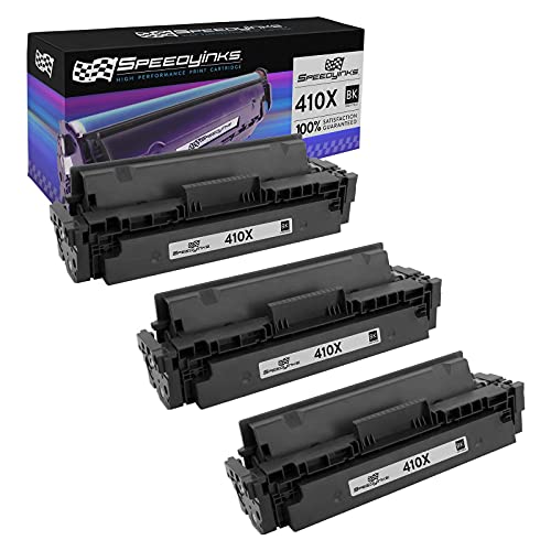 HP CF410X CF411X CF412X CF413X pack 3 pièces consommable laser noir haute autonomie