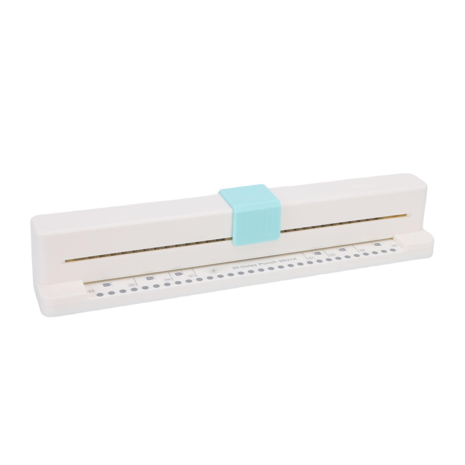 Perforadora de 30 Agujeros Manual, Punzón de Papel con Base Antideslizante y Piezas Desmontables, para A4 B5 A5 B6 A6 B7 A7 Cuadernos y Carpeta
