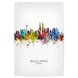 artboxONE Poster 30x20 cm Städte Kuala Lumpur Skyline 