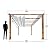 Paragon Outdoor 11’ x 11’ Florence Alumnum Pergola, Powder-Coated Aluminum Frame in Canadian Cedar Wood Grain Finish with Retractable Canopy in White for Backyard, Patio, Porch, Garden