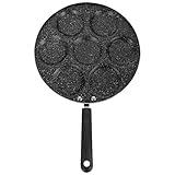 Poêle à plusieurs compartiments – idéale pour la cuisson des œufs et des crêpes, petite poêle à œufs