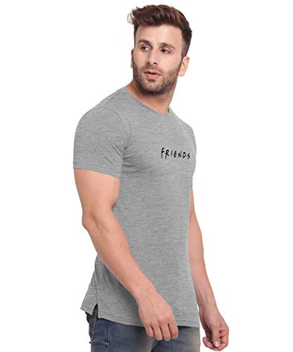Image of BULLMER Mens HalfSleeve Round Neck Printed Cotton Tshirt - Combo Tshirt - PaCK of 2 Multicolour