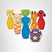 Melissa & Doug K’s Kids Bowling Friends Set, Soft Animal-Themed Pins & Ball with Carry Case, Travel-Friendly Bowling Game Sports Toy, Indoor & Outdoor Toddler Toys for Kids Ages 2+