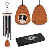 Rainsar Personalisierte Haustier-Gedenkwindspiele für Hunde & Katzen - Individuelle Farbfoto Windspiele für Garten, Balkon - Mitfühlendes Beileidsgeschenk (65/80/95 cm)