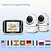 HelloBaby Video Baby Monitor with 2 Cameras and Audio. Baby Monitor with Remote Pan/Tilt/Zoom, VOX Mode, Night Vision, 2-Way Talk, 8 Lullabies