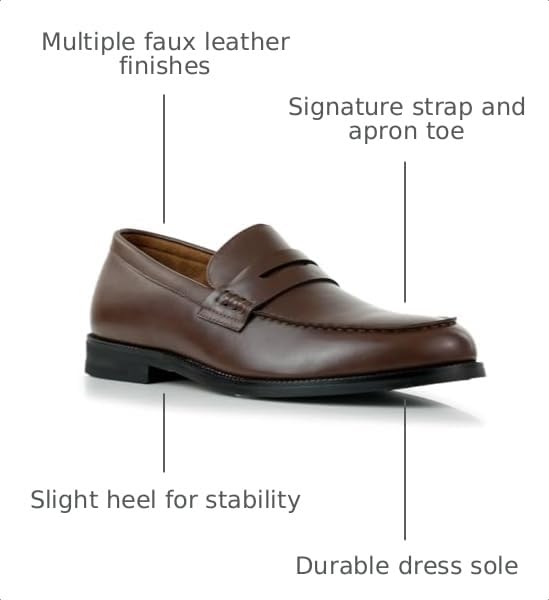 Image of Ferro Aldo Men's Loafer Collection | Classic Slip-on Penny Loafers & Driving Moccasins for Casual & Dress