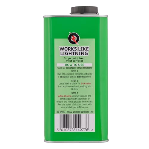Nitromors Original Paint Stripper, Varnish & Lacquer Remover, for Wood, Metal & Concrete, 2 L