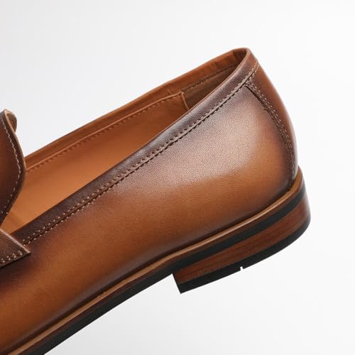 Loafers for Men - Premium Calfskin Tassel Shoes | Handcrafted Business Casual Loafers4