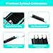 Eyelash Extensions 0.05 CC Curl 13mm Lash Extensions Supplies Individual Lashes Premium Silk Volume & Classic Lash Soft Matte Dark Professional Eyelashes Extension (0.05-CC-13mm)