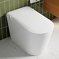 HAWKROWN Smart Toilet with Bidet Built in, Heated Bidet, Auto Open/Close Lid, Foot Sensor Operation, Instant Warm Water (ST-H01 ? Tankless/Foot Sensor Operation)