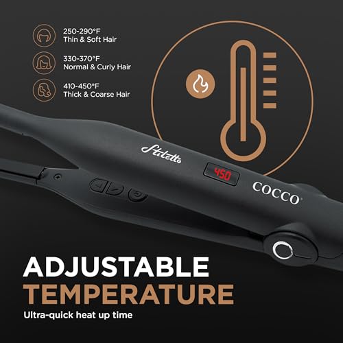 Plancha de Pelo COCCO Stiletto Cerámica Negra miniatura 7