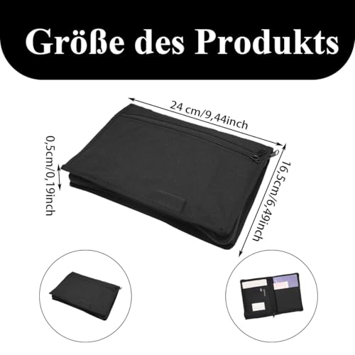 Fahrzeugmappe A5 Dokumentenmappe Auto Handschuhfach Organizer Auto Bordmappe Owner’s Manual Wallet Center Console Storage Box Pouch Handschuhfach Organizer