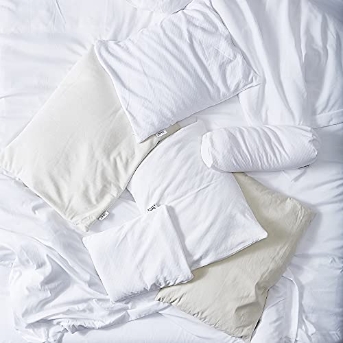 Image of Bucky Natural Bedding Collection, Bed Pillow Cover, 20x15, White
