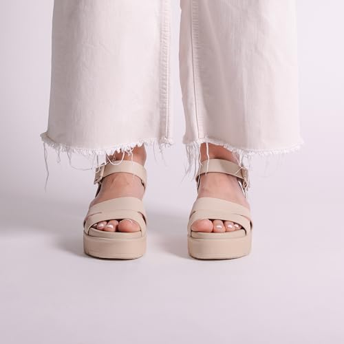 Image of MIA Shoes Maya Women's Vegan Leather Platform Flatform Sandals