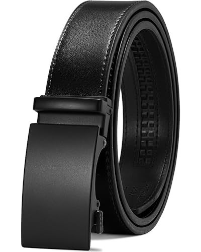 Image of MILORDE Men's Leather Ratchet Belt - 35mm - Customizable Fit