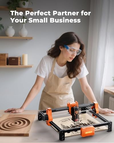 Image of ACMER Laser Engraver, S2 Laser Cutter Machine 12,000mW, 72W Output, 0.01mm Precision, 300x300mm Area, 10000mm /min Speed, for Wood, Metal, Leather, Acrylic, DIY & Education