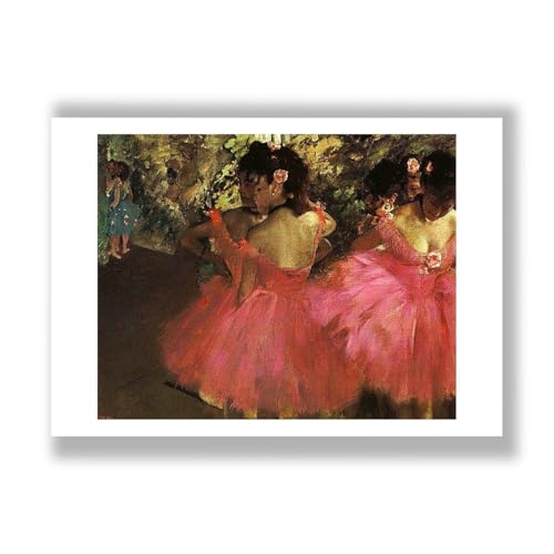 Impression d'art Edgar Degas Danseurs en rose grand format par Spiffing Prints