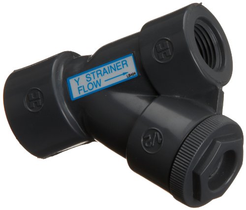 Hayward YS10050T 1/2-Inch Threaded PVC Y-Strainer with FPM O-ring Seals