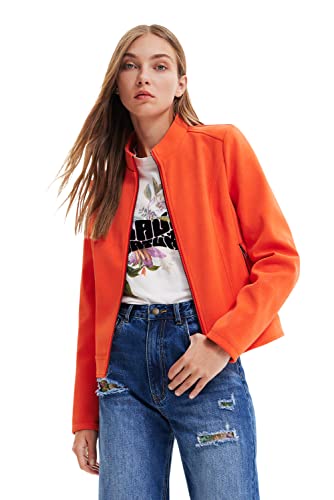 Desigual Desigual CHAQ_Las Vegas, 7002 Orange Cappotto PU, S da Donna