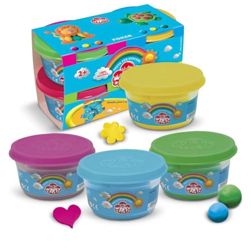 Didò Poker 4 Barattoli da 100 g 390700 Colori Assortiti