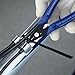 KAIHAOWIN Micro Wire Cutters with Spring, 5 Pack, 5 inch Precision Mini Flush Cutters Bulk, Nippers, Flush Cutting Pliers, Wire Snips, Small Side Cutters for Electronics Crafts Jewelry-Blue