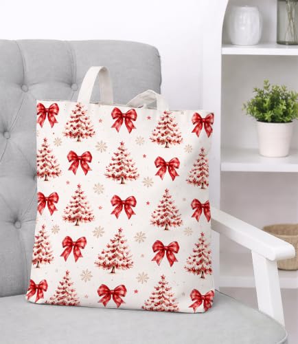 Image of Cute Cat Canvas Tote Bag for Women, Aesthetic Reusable Shoulder Bag for Shopping Travel Work