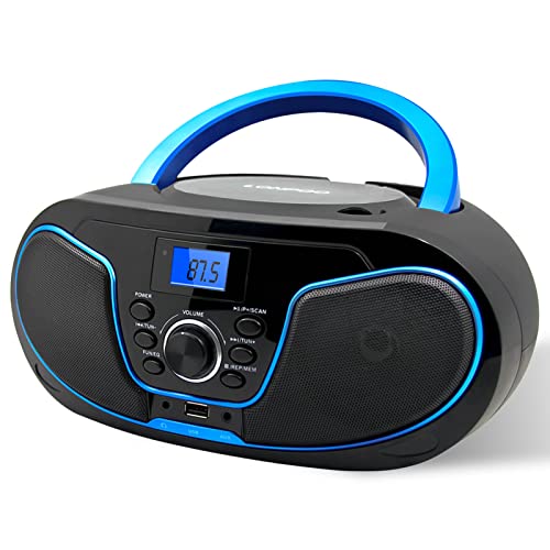 CDプレーヤー Bluetooth CDラジカセ ステレオスピーカー グレー 黒 CDプレーヤー Bluetooth CDラジカセ ステレオスピーカー グレー