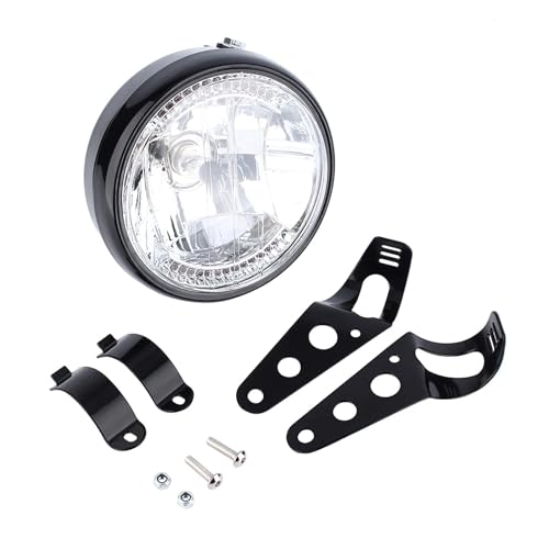 Feux de travail pour moto rond 7 pouces pour sorties nocturnes