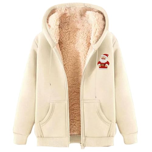 Women's Christmas Jackets Winter Coats Clothes Zip Up Clothing - image 5
