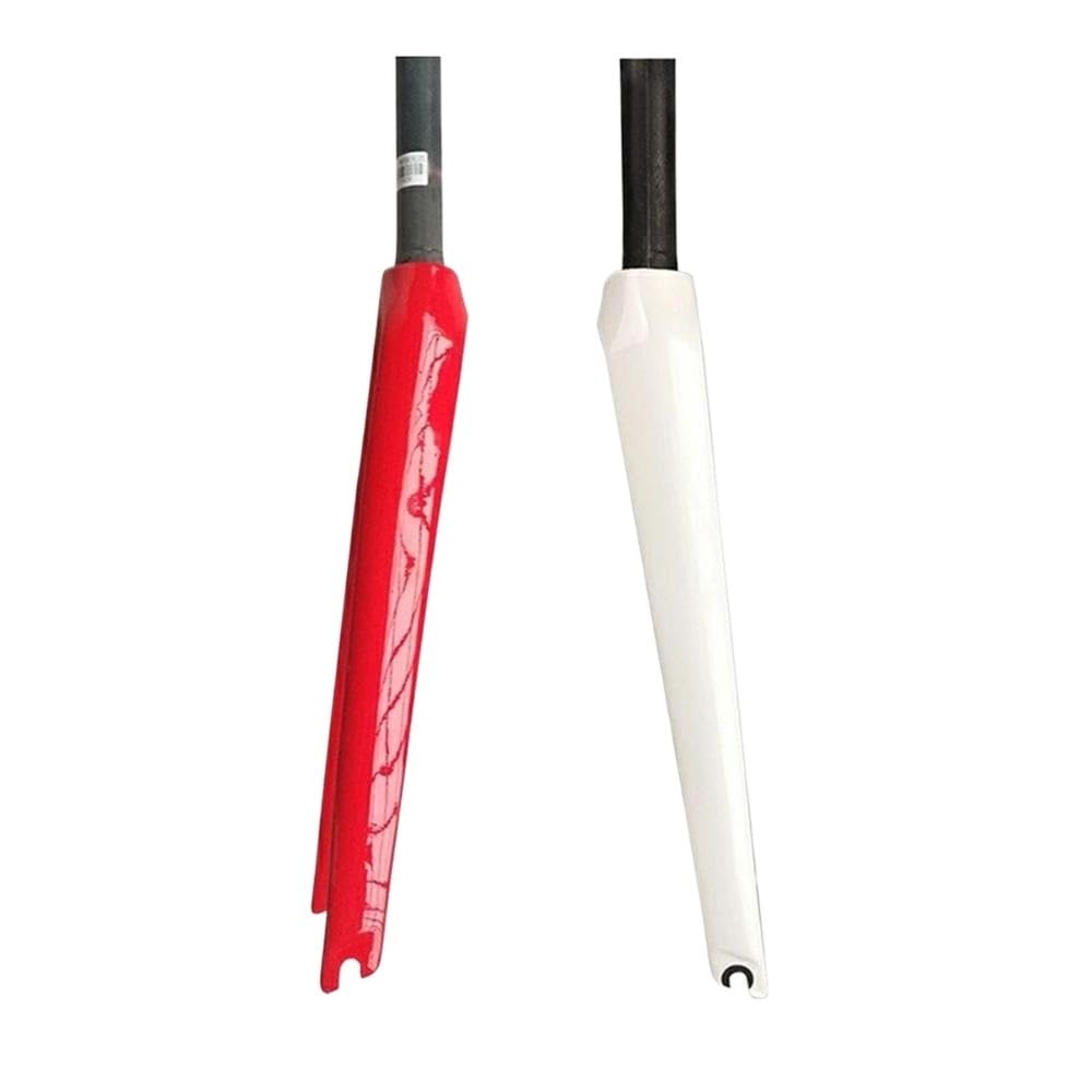 Horquilla MTB Horquilla de Carretera Fibra Carbono 700C con piñón Fijo, Horquilla Delantera Tubo Recto 28,6 mm for Bicicleta