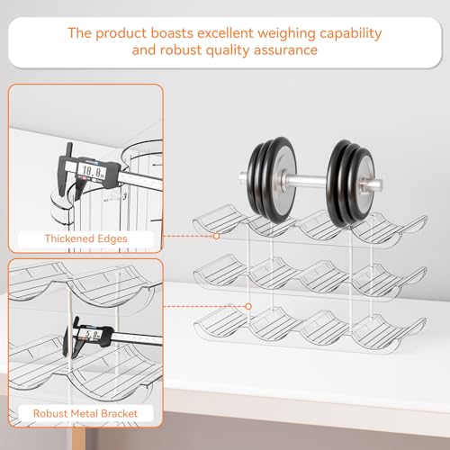 3-Tier-Stackable-Wine-Racks-CountertopSturdy-and-Durable-Wine-Rack-Free-Standing-Floor-for-Inside-CabinetClear-Water-Bottle-Organizer-and-Wine-Storage-Racks-Holder-for-PantryTableKitchen
