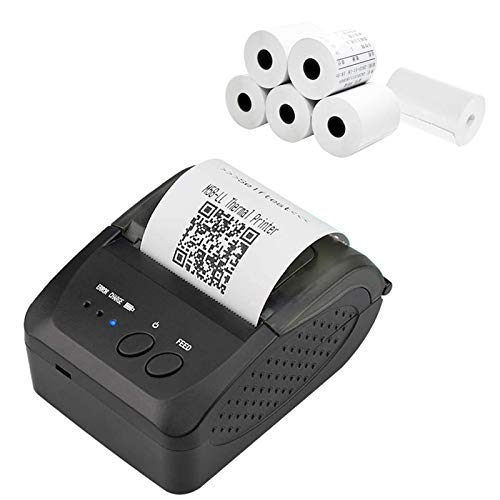 S SMAUTOP Impresora de Ticket Térmica Bluetooth, Impresora de Recibos 80mm Ticketera Velocidad 300mm/s Compatible con los comandos ESC POS establecidos para la Tienda del supermercado