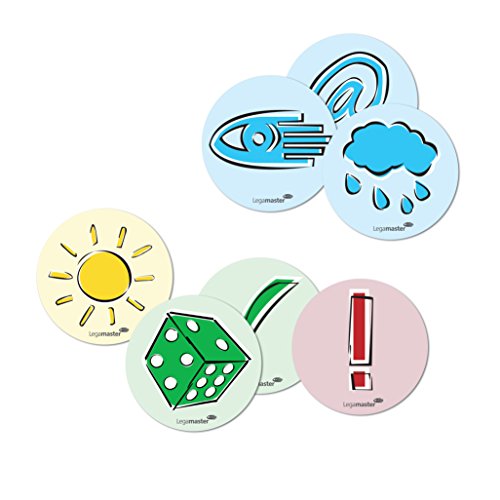 Legamaster Moderationskarte Emoticon 95 mm, sortierte Symbole, 250 St.