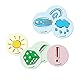 Legamaster Moderationskarte Emoticon 95 mm, sortierte Symbole, 250 St.