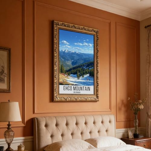 Echo Mountain tableau de ski Colorado impression sur toile premium - 7