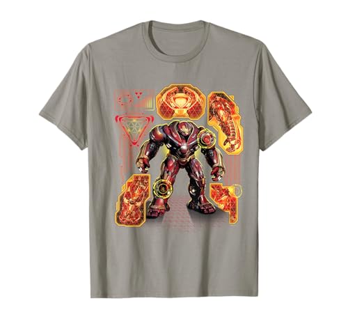 Image of Avengers Infinity War Hulkbuster Blueprint T-Shirt